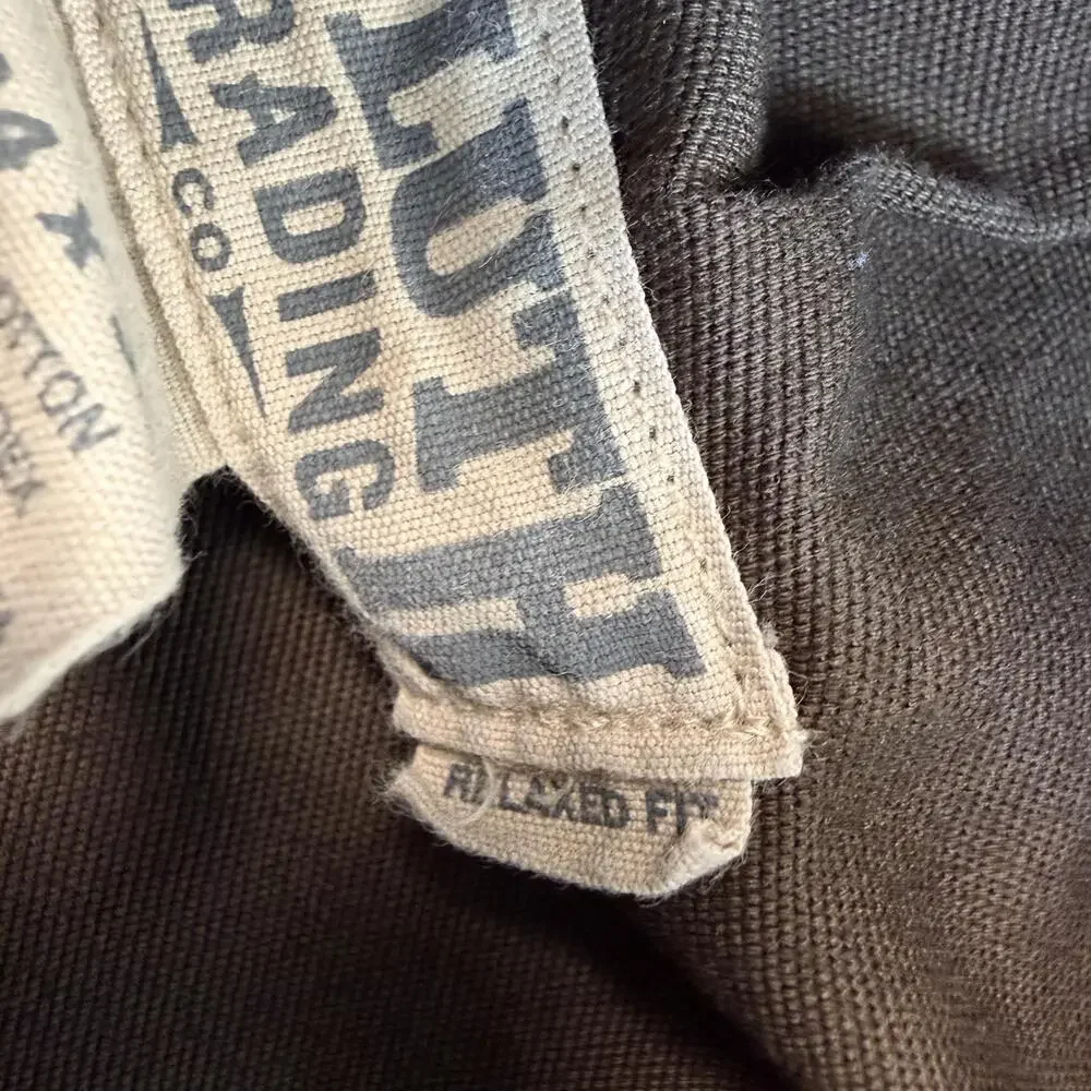 Duluth Trading Co Pants Mens 34x32 Green Camo Flex Fire Hose Cargo Workwear